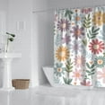 thumbnail image 2 of Waterproof Cute Boho Daisy Shower Curtain 72x72 Inch Boho Style Polyester Unique Shower Curtain for Bathroom Hotel Home Decor with 12 Plastic Hooks, 2 of 5