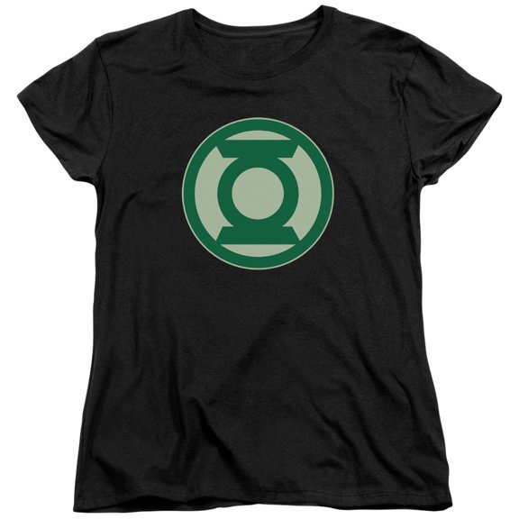 Green Lantern Green Symbol S/S Women's T-Shirt Black
