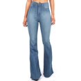 thumbnail image 1 of Jeans Évasés à Pattes d'Éléphant pour Femmes Taille Haute Jeans en Denim Ajustés, 1 of 5