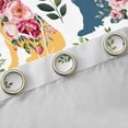 thumbnail image 4 of Homewish Puppy Dogs Silhoutte Black Out Curtains,Retro Rustic Flower Curtains Pack of 2 (42x63 Each),Green Country Leaves Bedroom Curtains For Boys Kids,Super Cozy Room Decor, 4 of 6