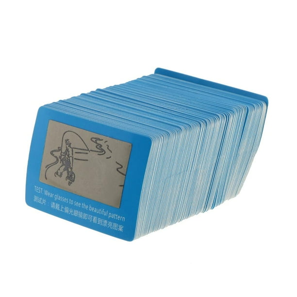 Probador de Lentes de terre de Tarjeta de Papel de Prueba Polarizada Dura para primera 100 Piezas / Macarena Tarjeta de prueba de gafas de sol