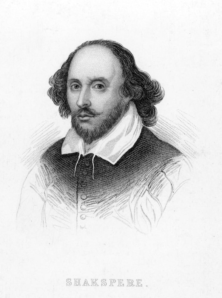 William Shakespeare /N(1564-1616). English Dramatist And Poet. Steel ...