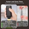 thumbnail image 5 of Bomba eléctrica para conservar el vino con tapones de vacío. Conservador de vino al vacío. Mantén tu vino fresco hasta por 10 días., 5 of 5