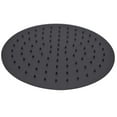 thumbnail image 4 of Westbrass 16" Round Rainfall Shower Head with 19" Wall Mount 90-Degree Arm, Matte Black, 4 of 12