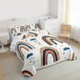 thumbnail image 3 of Homewish Cute Rainbow 3-Piece Full Size Comforter Sets For Children Teens Girls,Dreamy Princess Bedding Comforter Set,Kawaii Cartoon Lightweight Bedding Sets,Super Cozy Room Decor,Reversible, 3 of 8