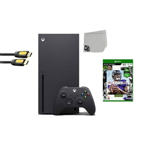 Pre-Owned Xbox Series X Video Game Console Black with Madden NFL 21 BOLT AXTION ( )