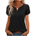 thumbnail image 6 of Blczomt Casual Womens Blouse 2026 Black Tops Lightweight Trendy Blouses for Women Plus Size,XXL, 6 of 8