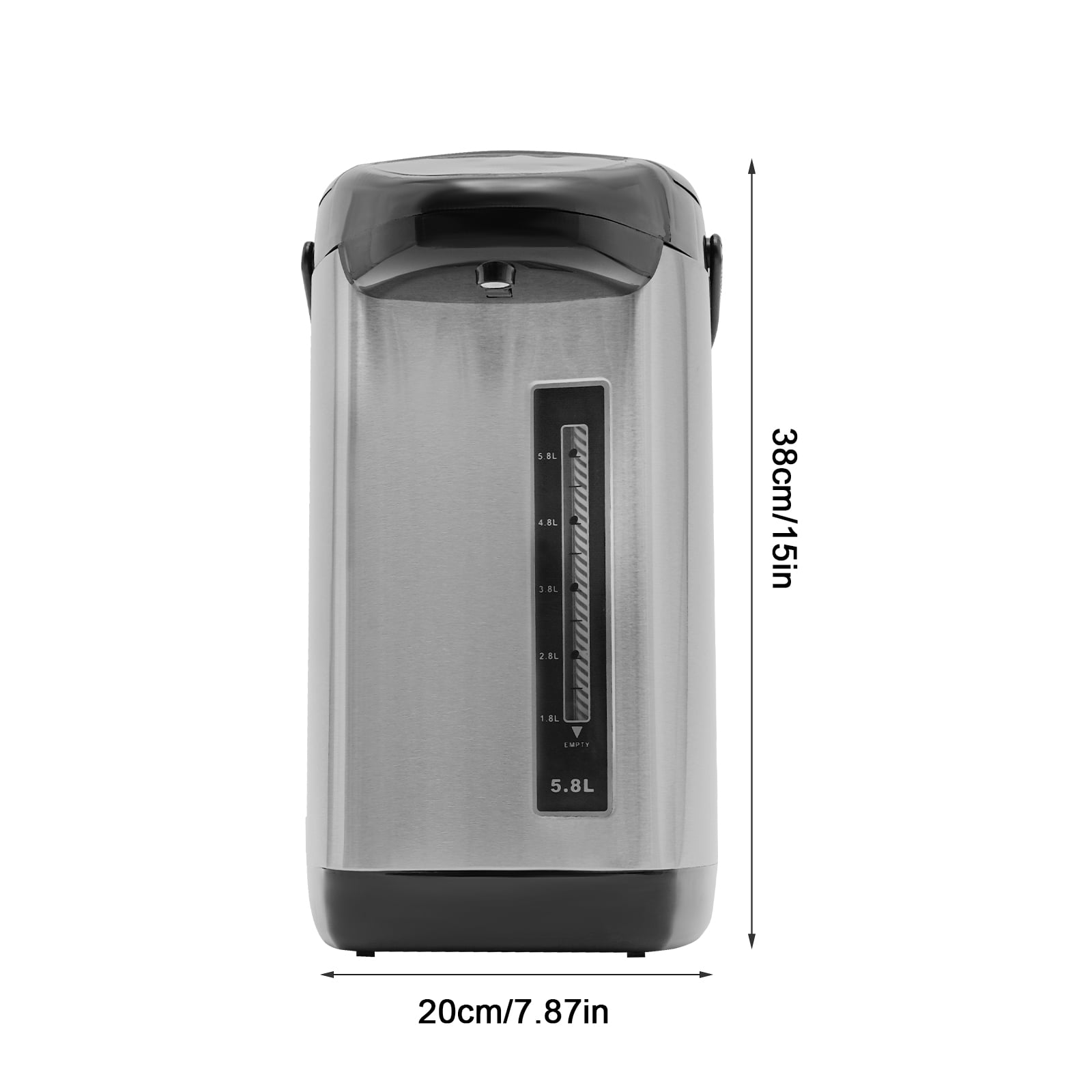 Home Water Boiler Warmer,Electric Stainless Steel Hot Water Pot Urn, 750W Removable Water Tank Design,3.94ft Cord Length, Electric Kettle for Dining Room, Tea Room