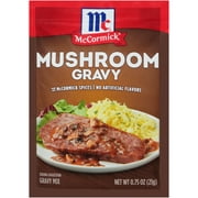 McCormick No Artificial Flavors Mushroom Gravy Mix, 0.75 oz Envelope