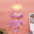 thumbnail image 2 of Leutsin Home Decoration D ream Catcher Wind Chime Hanging Sash With LED Light, 2 of 3