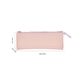 thumbnail image 3 of Pu Pencil Case Triangular Pencil Case Pink Artificial Leather Large Capacity Stationery Pouch Zipper Closure for Desk Storage(1Pc) by JASKFLY, 3 of 7