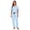 Light Blue, variant on EA'S SECRET 100% Cotton Pajama Sets for Women 2 Piece Short Sleeve V Neck Loungewear Sets Lightweight Pjs with Pockets S-XXL (Pink,L)