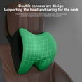 thumbnail image 4 of CxhicLuv Car Neck Headrest, Auto Memory Foam Pillow, Breathable 4D Mesh Removable Cover, Vehicle Seat Accessories, Neck Support & Fatigue Relief for Car Owners, Long-Distance Drivers, Green, 4 of 8