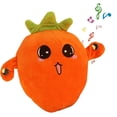thumbnail image 1 of Juguete de peluche de frutas, muñeco interactivo con sensor de música recargable, juguetes de peluche interactivos para padres e hijos, zanahoria de dibujos animados, plátano, fresa, juguetes de peluc, 1 of 7
