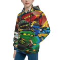 thumbnail image 2 of NinJago Boys' Hoodie Realistic 3d Print Graphic Hooded Sweatshirts With Drawstring Medium, 2 of 5