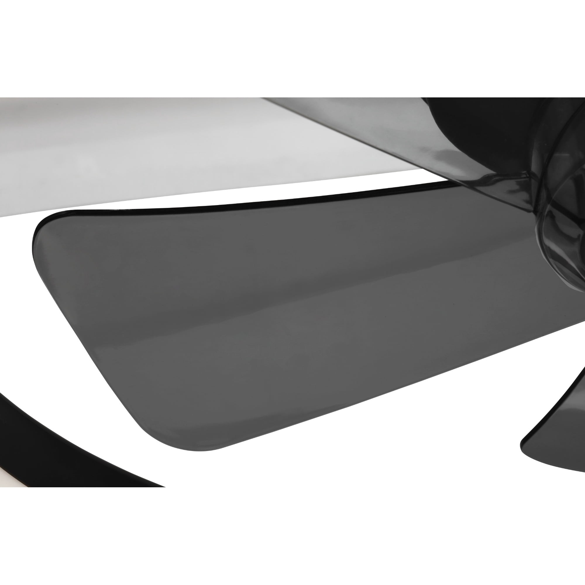Mainstays 18-Inch Black Low-Profile DC Ceiling Fan with Integrated LED Light, Remote Control, 6 Speeds