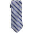 thumbnail image 1 of W.R.K Mens Striped Silk Self-tied Necktie, Blue, One Size, 1 of 1