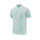 thumbnail image 2 of Blusa y camisa de manga corta con cuello alto para hombre, cuello alto, media cremallera, para fitness y ocio, deportiva, color liso, manga corta, blusas de poliéster para hombre, 2 of 3