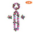 thumbnail image 3 of Leis hawaianos , colgantes decorativos Leis decoración adornos para cumpleaños baile celebraciones vacaciones Soledad Leis hawaianos, 3 of 10