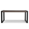 thumbnail image 5 of Simpli Home McKenzie 66 inch x 40 inch Rectangle Modern Industrial Dining Table in Smoky Grey, 5 of 12