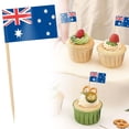 thumbnail image 1 of Country Flag Toothpicks | Cake and Burger Decorative Sticks | Flags for Themed Meals, 1 of 5