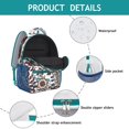 thumbnail image 4 of Colorful Vibrant Paisley Design Backpack - Waterproof & Durable Bookbag with Organized Storage, 4 of 6