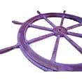 thumbnail image 2 of "Nagina International Nautical Wooden Antique Vintage Captain's Ship Wheel   - Pirate Home Decor Gifts - Nursery Wall Hangings (24 Inches, Antique   Violet)", 2 of 6
