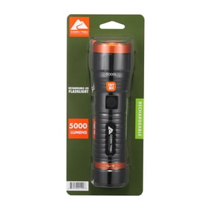 LED Rechargeable Flashlight, 5000 Lumens, USB-C