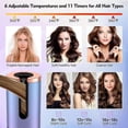 thumbnail image 2 of Cordless Automatic Hair Curler with Ceramic Barrel, Fast Heating Adjustable Temp, White, 2 of 4