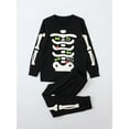 thumbnail image 5 of ATAIKU Halloween Big Boy Girl Glow-in-the-Dark Sleepwear Cotton Toddler Kids 2-Pieces Pajamas Sets,Skeleton 8 Years, 5 of 10