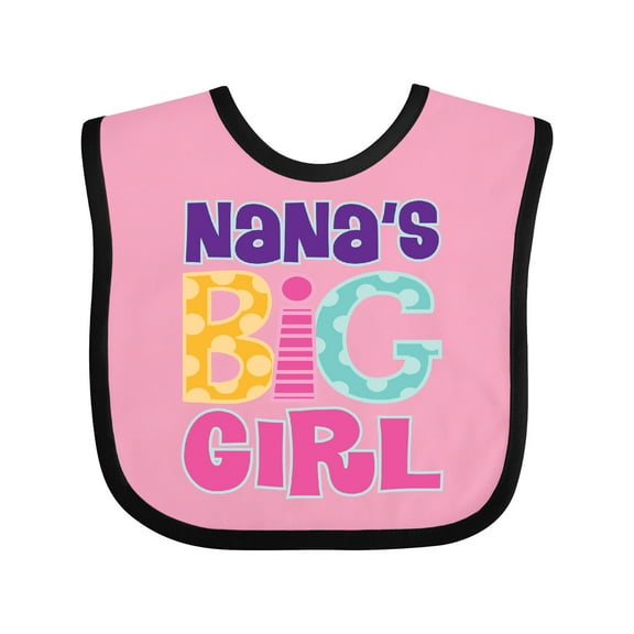 Inktastic Nana's Big Girl Girls Baby Bib