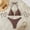 Coffee, variant on Sevevn Women's Triangle Bikini Set Halter Starfish Decor Two Piece Swimsuit Blue S