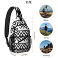 thumbnail image 5 of Earthy Abstract Crossbody Sling Backpack with Layered Storage, Lightweight Boho Daypack for Outdoor Hiking & Travel, 5 of 6
