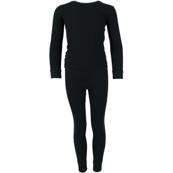 Only Boys Kid's Waffle Thermal Long Underwear 2-Piece Set