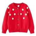 thumbnail image 2 of RXIRUCGD Cardigan Veste en Tricot de Coton pour Garçons et Filles ( Rouge, Taille : 6 Ans ), 2 of 9