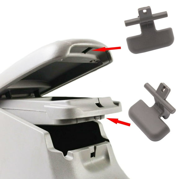 Gray Center Console Armrest Upper & Lower Latch Clips Fit for 2009-2010 Sonata