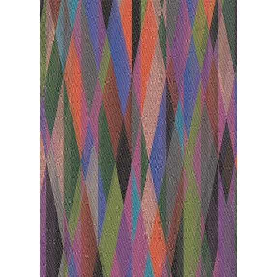 Ahgly Company Machine Washable Indoor Rectangle Transitional Rose Dust Purple Area Rugs, 3' x 5'