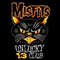 thumbnail image 2 of Men's Misfits Unlucky 13 Club Cat  Graphic Tee Black Large, 2 of 5