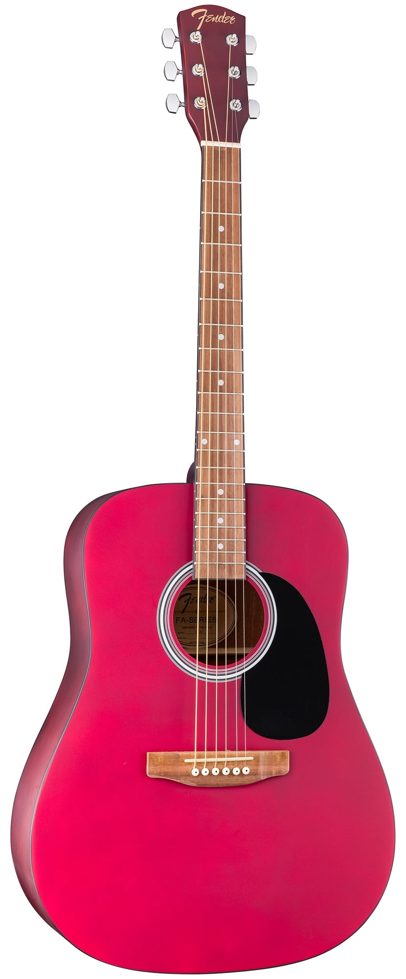 Fender FA Series Dreadnought Acoustic Guitar - Crimson Red w/ Hard Case