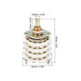 thumbnail image 2 of 4P8T Rotary Switch 4 Pole 8 Position Band Selector 4 Deck for Radio Home Machine 3 Pcs, 2 of 4