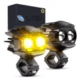 thumbnail image 1 of Par Faros Lupa Alta/baja Super Beam Bicolor Para Auto Moto, 1 of 6