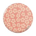 thumbnail image 1 of Peachy Flowers Pinback Button Pin, 1 of 5