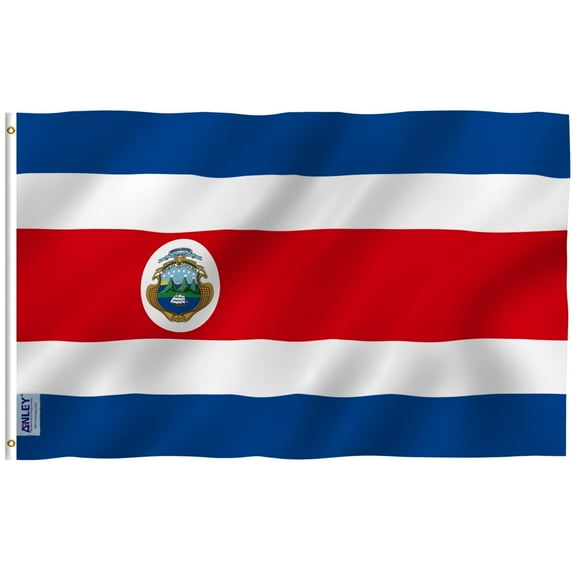 Anley Fly Breeze 3x5 Feet Costa Rica Flag - the Republic of Costa Rica Flags Polyester