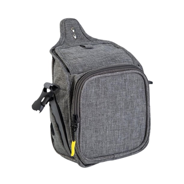 Riñonera para mascotas, bolsa para golosinas y dispensador de bolsas para desechos, bolsa impermeable para pasear perros Gris claro
