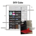 thumbnail image 4 of Ealing Shoe Rack Organizer with Doors, 8-Tier Shoe Organizer 32 Pairs Portable Shoe Rack Organizer Storage Cabinet for Closet Entryway Bedroom (Black, 2 by 8), 4 of 7