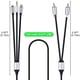 thumbnail image 2 of Adaptador de cable de audio auxiliar para iPhone a RCA, cable RCA a 3,5 mm, cable de audio USB C a 2 RCA, para amplificador de potencia, coche, cine en casa, altavoz y más, 2 of 7