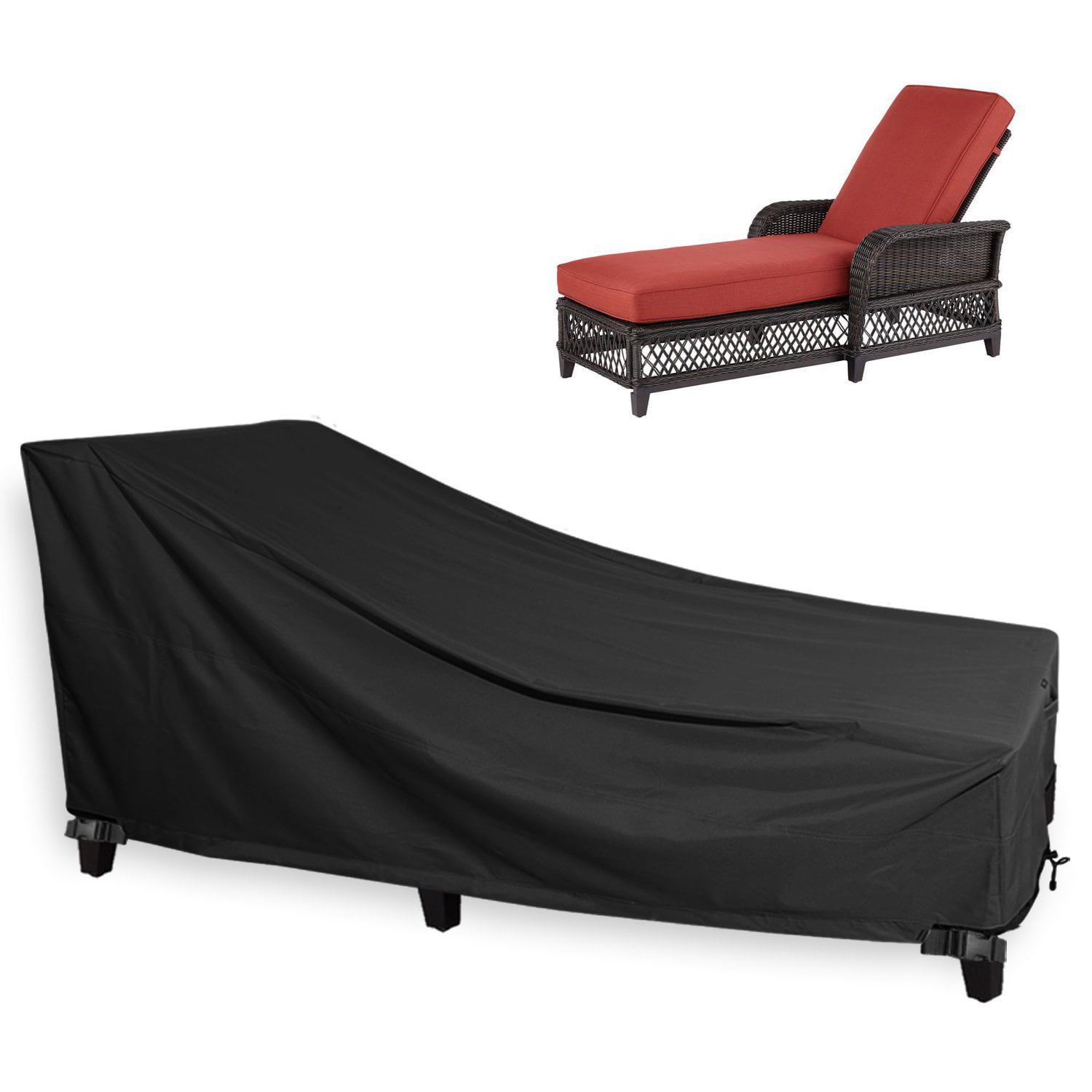 82'' x 30'' x 31'' Outdoor Patio Chaise Lounge Chair Cover, Heavy Duty