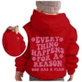 thumbnail image 1 of Sweat à Capuche Décontracté à Manches Longues et Col Rond Imprimé Lettre pour Filles Automne et Hiver, 1 of 5