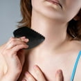 thumbnail image 2 of Gua Sha Facial Tools Black Bianstone Gua Sha Comb Guasha Tool For Face Body Gua Sha Massage Tool Health Care Tool ANGGREK Black Bianstone Gua Sha Comb, 2 of 8