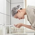 thumbnail image 4 of 100pcs Disposable Hotel Home Shower Bathing Clear Hair US Hats s NEWH E8W3, 4 of 7